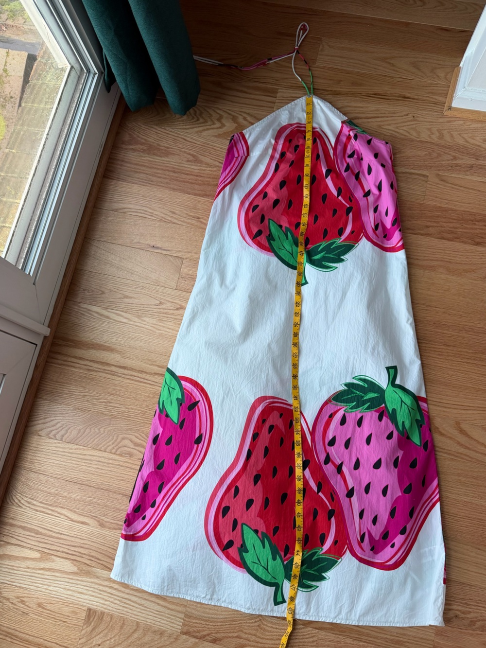 Never Fully Dressed Strawberry Print Halter Maxi Dress Size 6 - Picture 7 of 9
